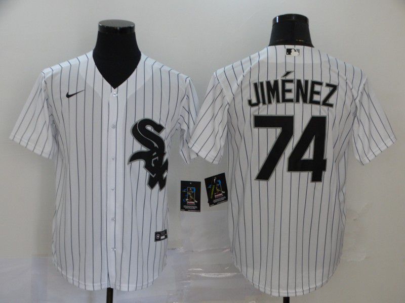 Men Chicago White Sox #74 Jimenez White Game Nike MLB Jerseys->chicago white sox->MLB Jersey